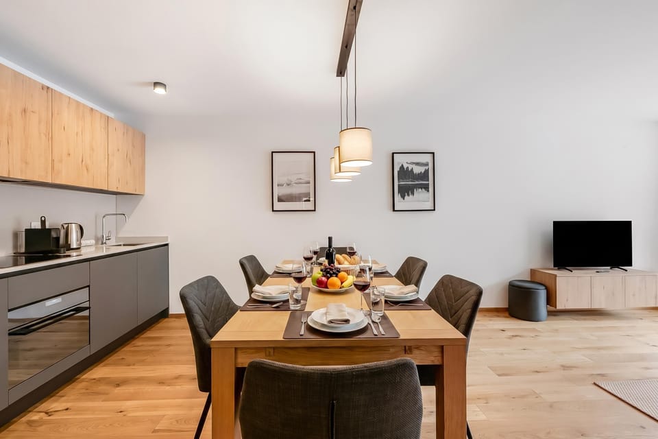 Kitchen and dining area