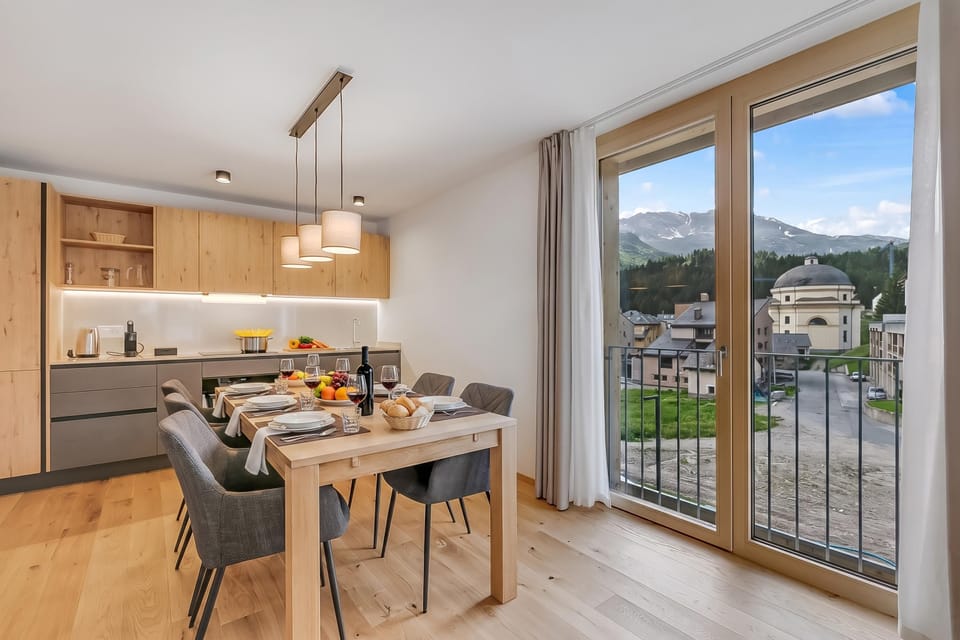 Kitchen and dining area