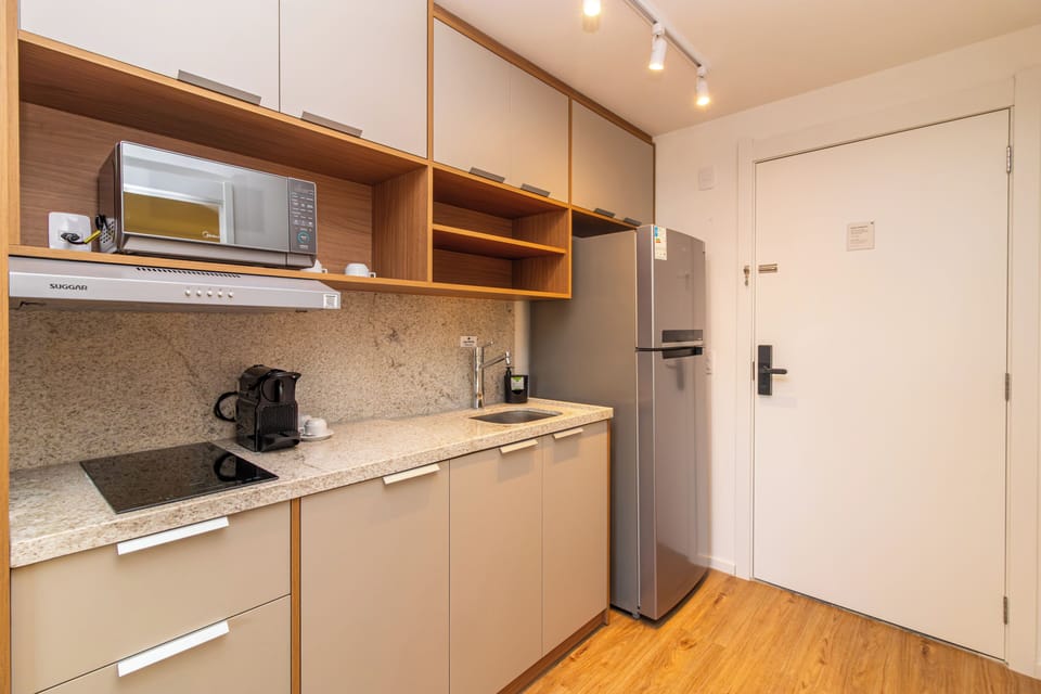 Studio Casal | Private kitchen | Espresso maker, fridge, microwave, stovetop