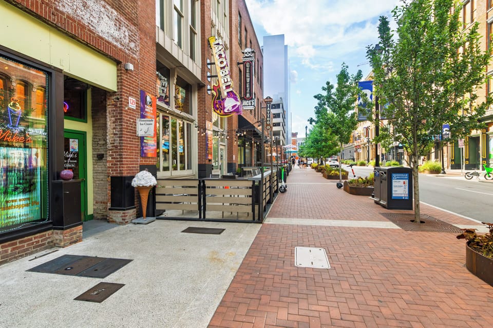 Walk out the door and immediately explore local shops, dining, and live music.