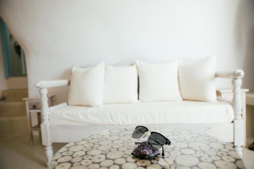 Bright seating area perfect for unwinding