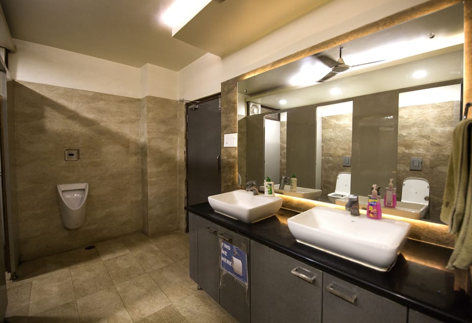 Hair dryer, towels