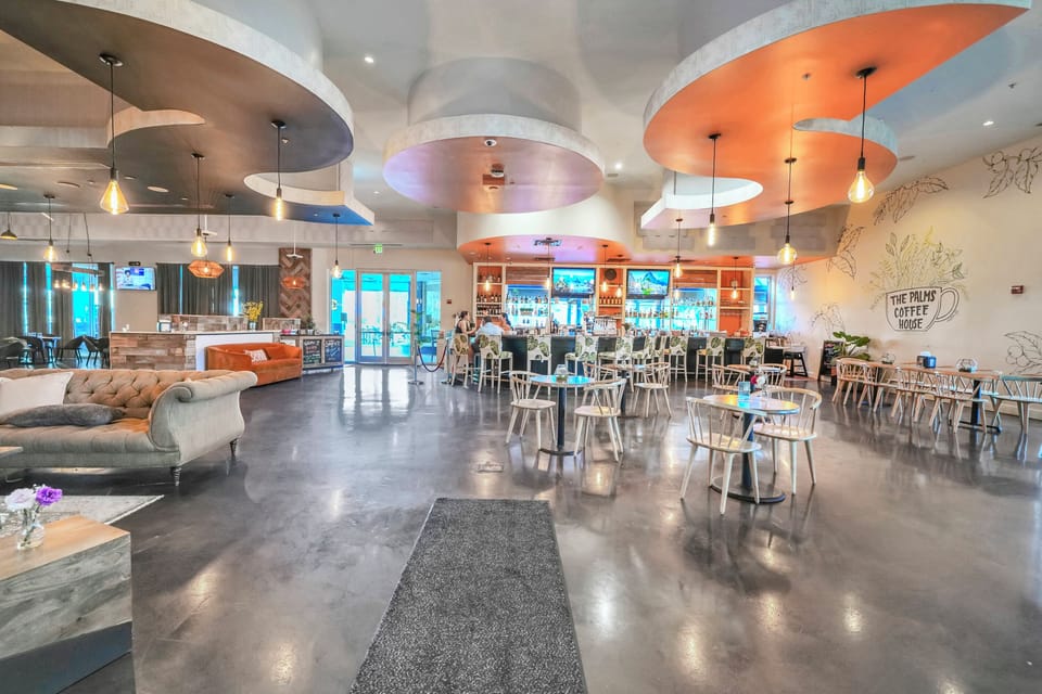 The on-site restaurant