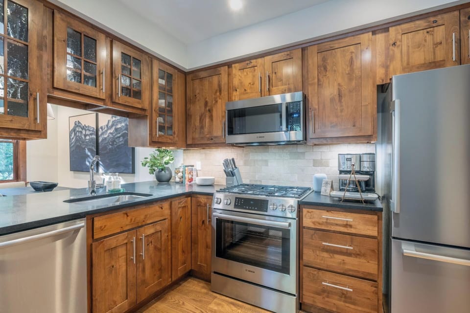 Fully stocked kitchen