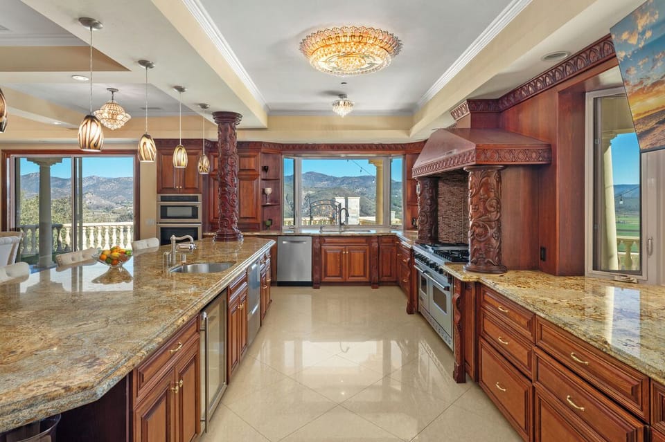 Two cooks, a crowd, and an island sizeable enough that nobody's underfoot.