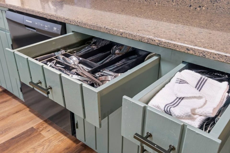 Well-equipped for cooking, serving, and sharing meals together.