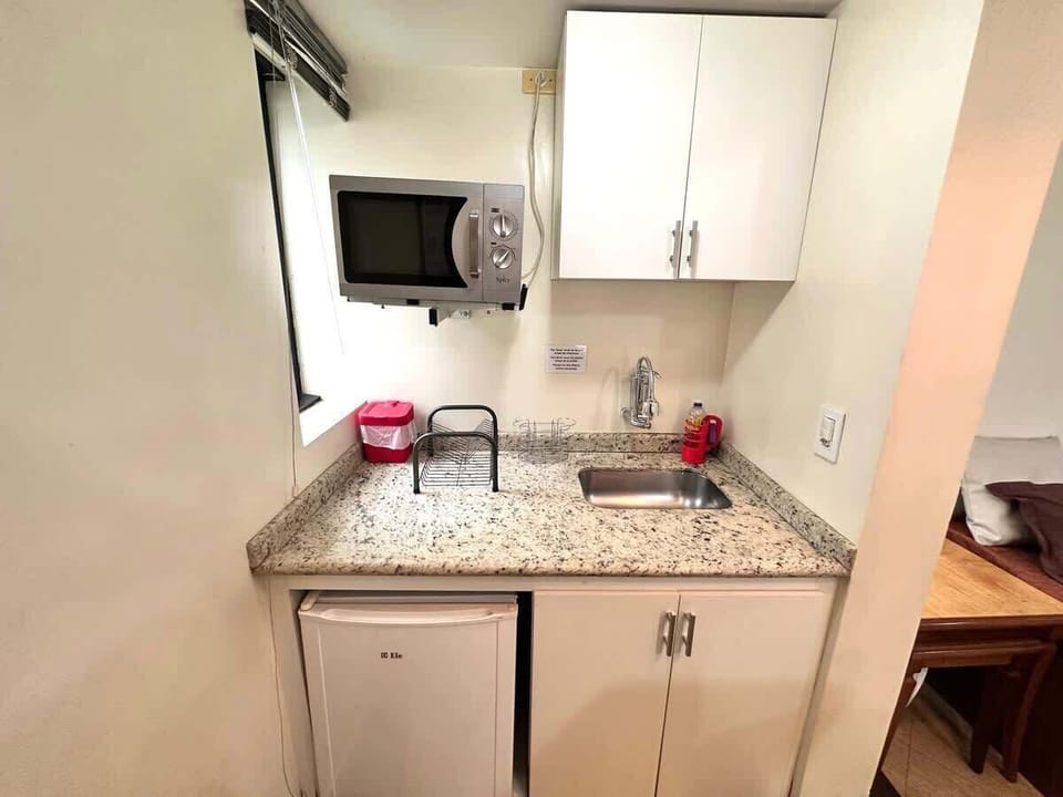 Deluxe Apartment, Balcony, City View | Private kitchen | Mini-fridge, microwave, stovetop