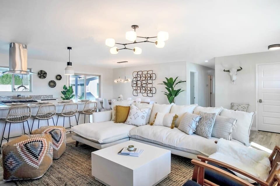 Open Concept Living Room | Smart TV | Natural Light | First Floor