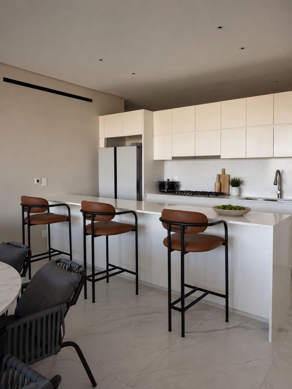 Luxury Condo, 3 Bedrooms, Balcony | Private kitchen | Fridge, oven, stovetop, dishwasher