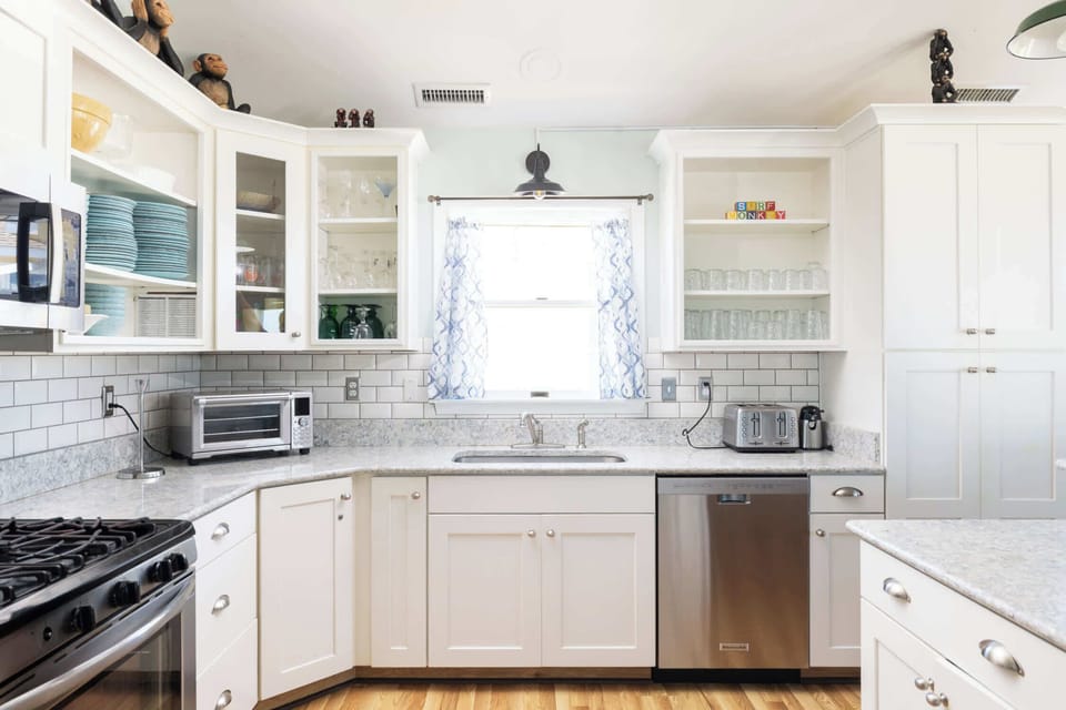 Spacious, Fully Stocked Kitchen w/ Ocean Views, Bonus Fridge