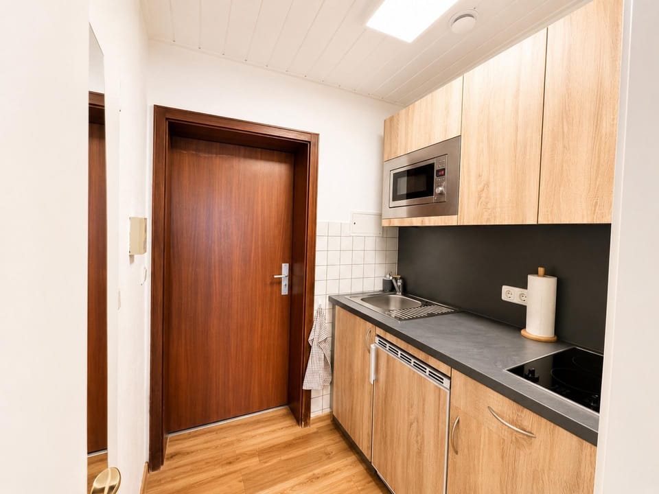 Microwave, oven, electric kettle