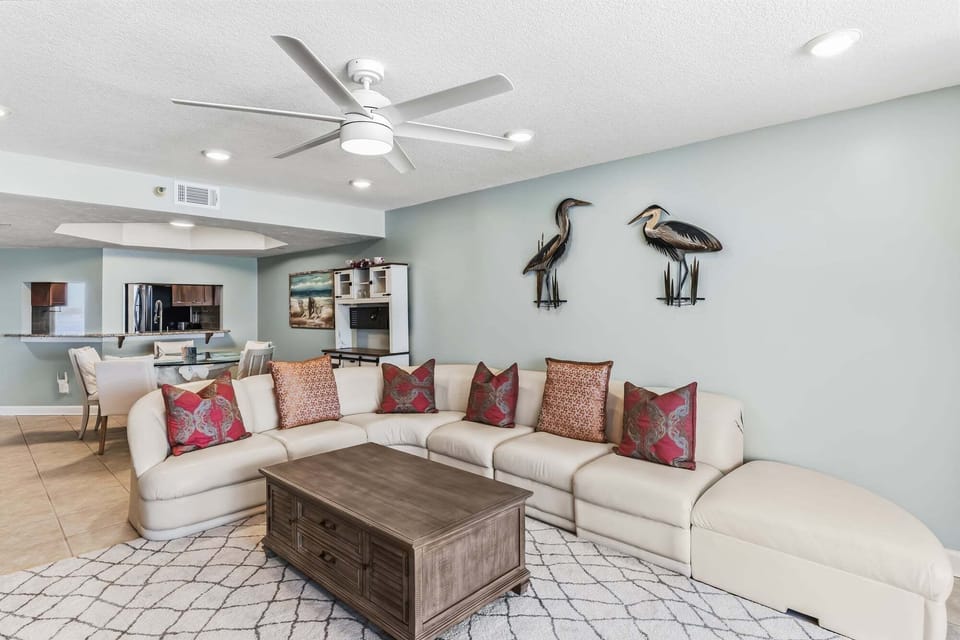 Living room with comfy furniture
