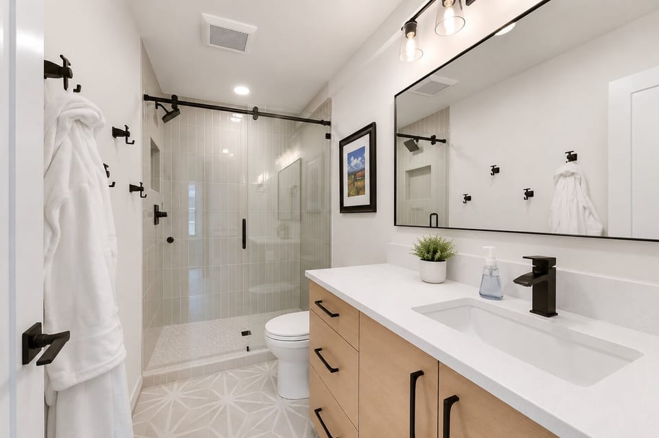 Upstairs Guest bathroom