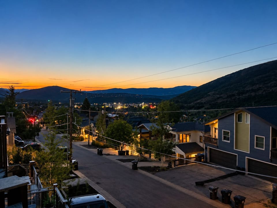 Sunset from the front patio