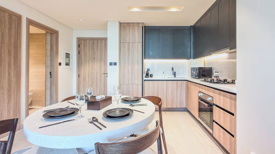 Deluxe Apartment, Balcony, City View | Private kitchen | Espresso maker, coffee/tea maker