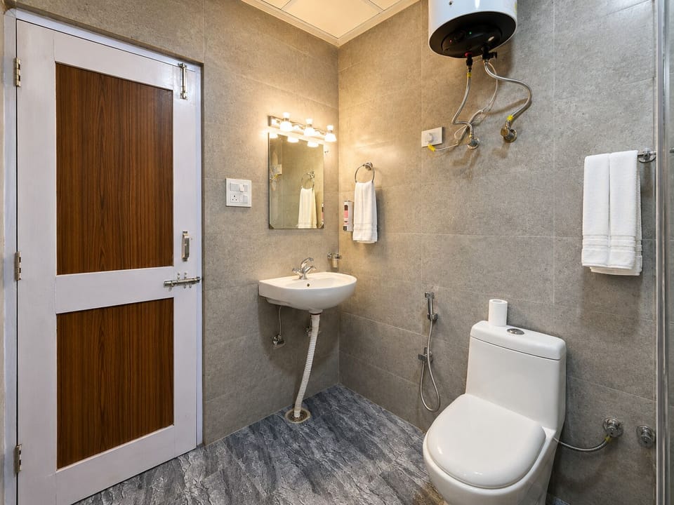 Suite | Bathroom | Shower, towels, soap, shampoo
