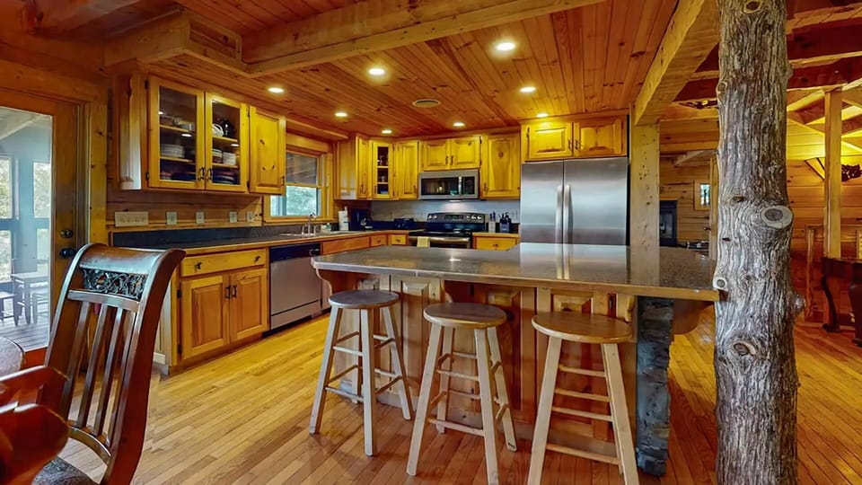 Cabin Rentals Fully Equipped Kitchen