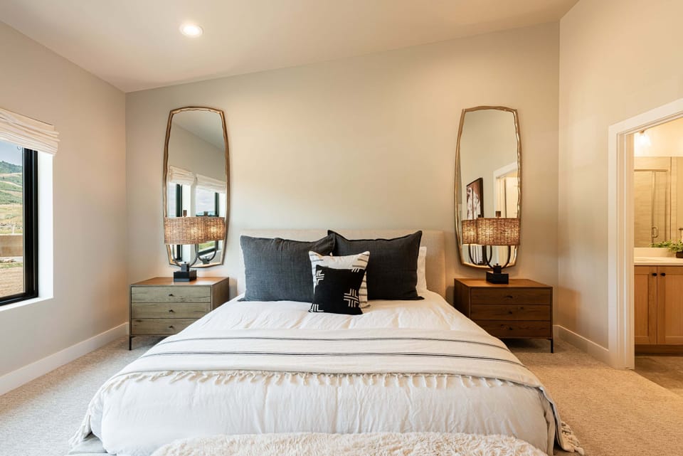All new plush king bed