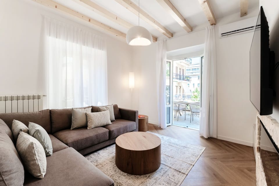 Apartment | Living area | 30-inch TV with digital channels