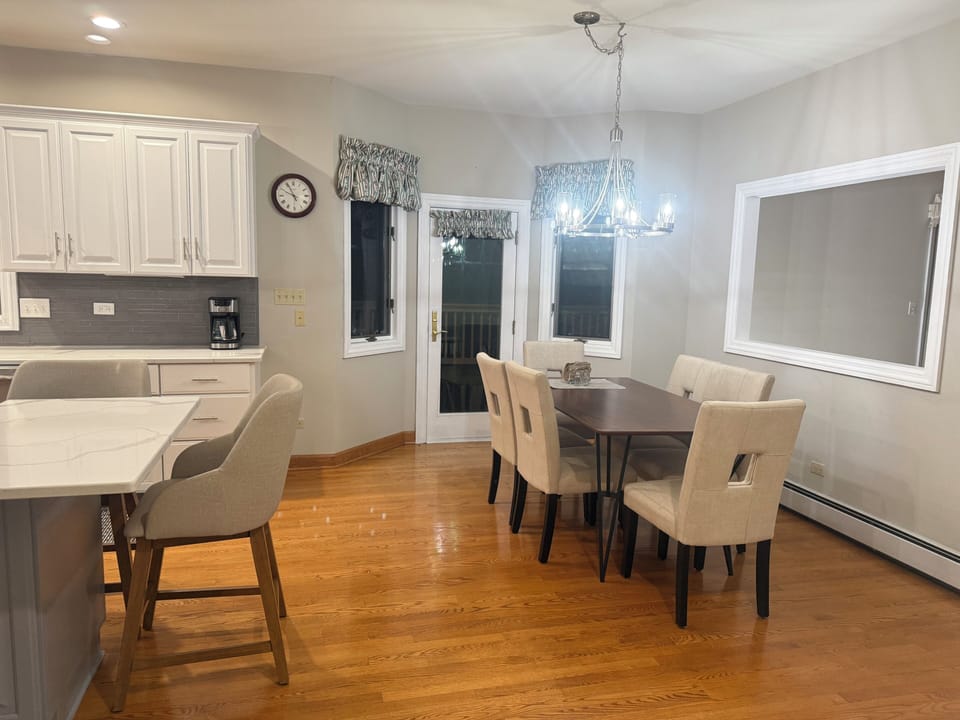 Dining in kitchen
