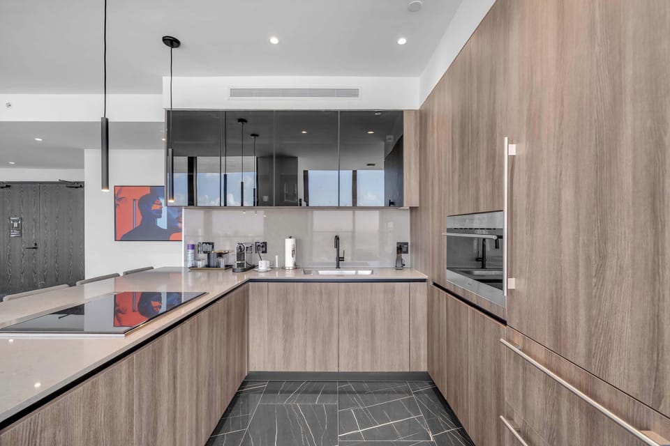 The open kitchen is well equipped for an unforgettable getaway​