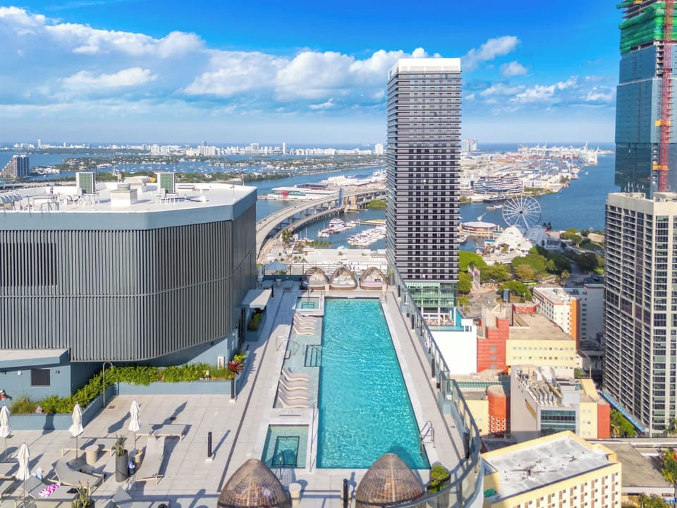 Lounge the day away or make a splash at the sparkling rooftop pool​