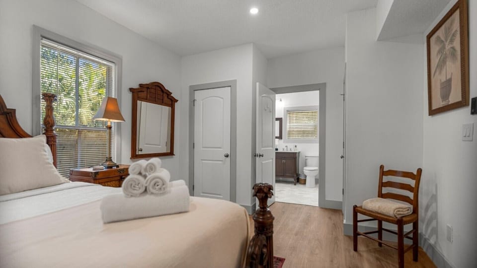 Ideal for couples, grandparents, or anyone looking for first-floor accommodations with a private bath.
