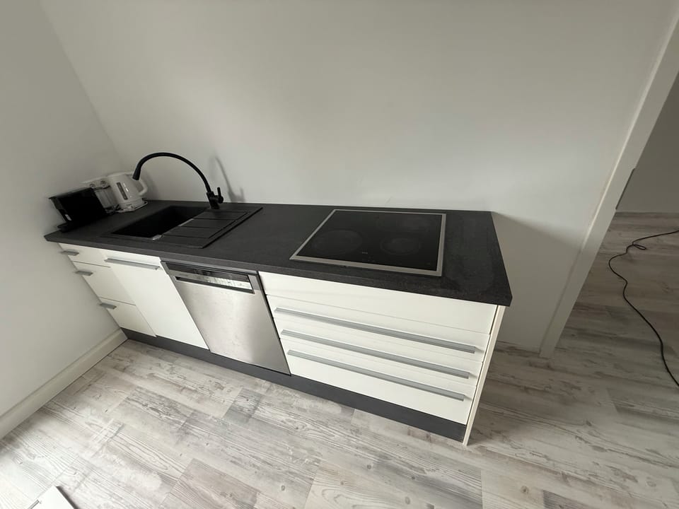 Apartment, Balcony, City View | Private kitchen | Espresso maker, fridge, oven, stovetop