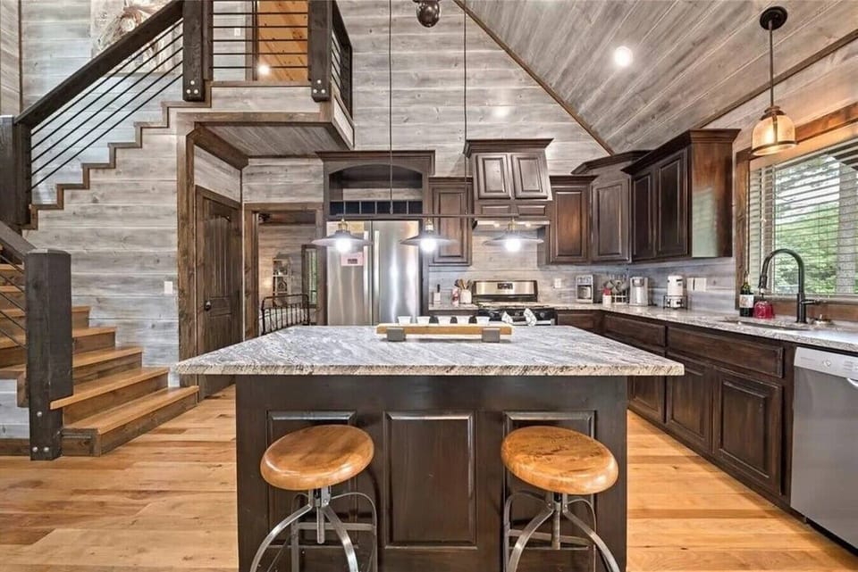 Chef-friendly kitchen with ample space for family meals