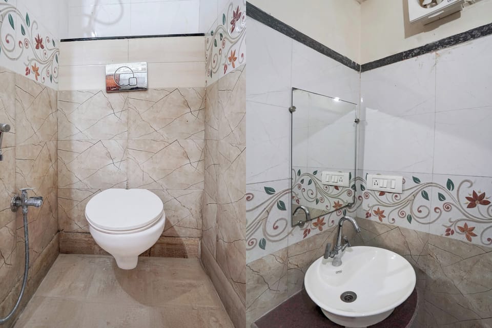 Shower, free toiletries, towels, soap