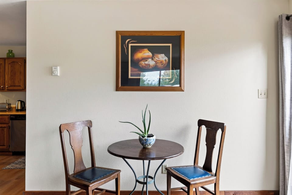 Cozy breakfast nook perfect for morning coffee.