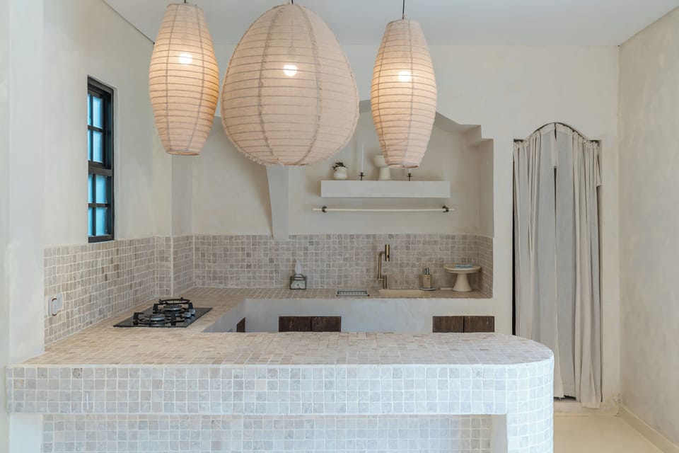 Classic Villa, Patio, Pool View | Private kitchen