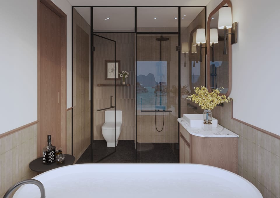 Ocean View Suite - 3 Days 2 Nights | Bathroom | Separate tub and shower, jetted tub, rainfall showerhead