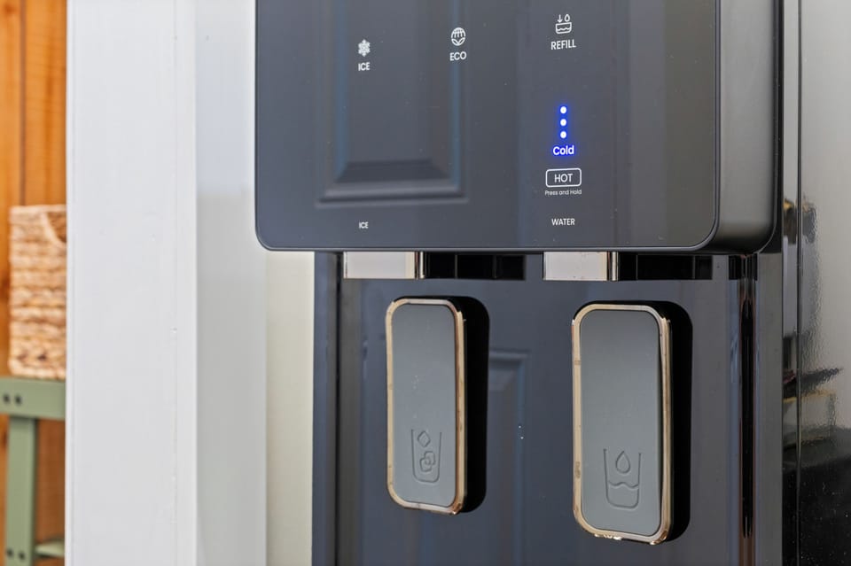 Stay refreshed with a convenient water cooler available during your stay.