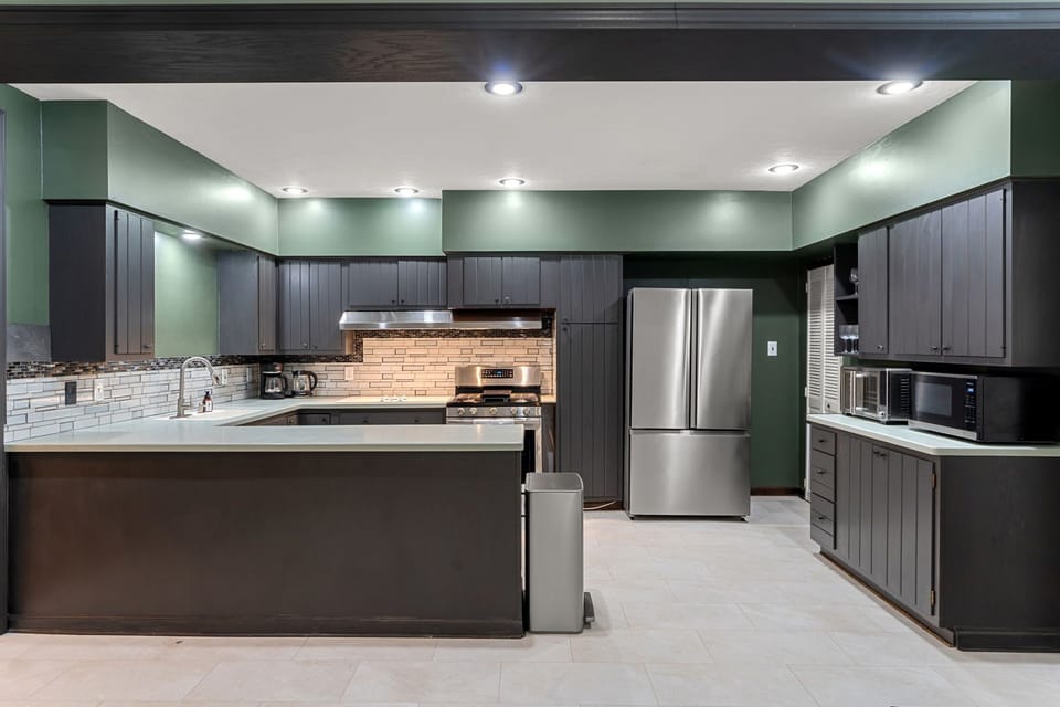 The spacious, fully equipped kitchen is designed to make cooking for your entire group effortless.