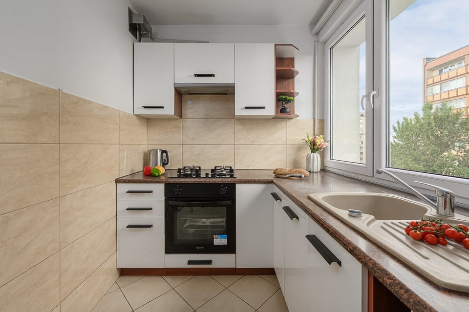 Comfort Apartment, Balcony, City View | Private kitchen | Coffee/tea maker, electric kettle, highchair, griddle