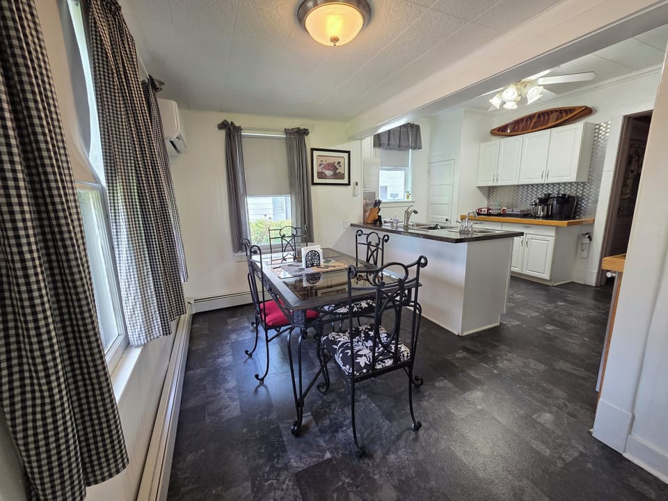 Breakfast nook and kitchen