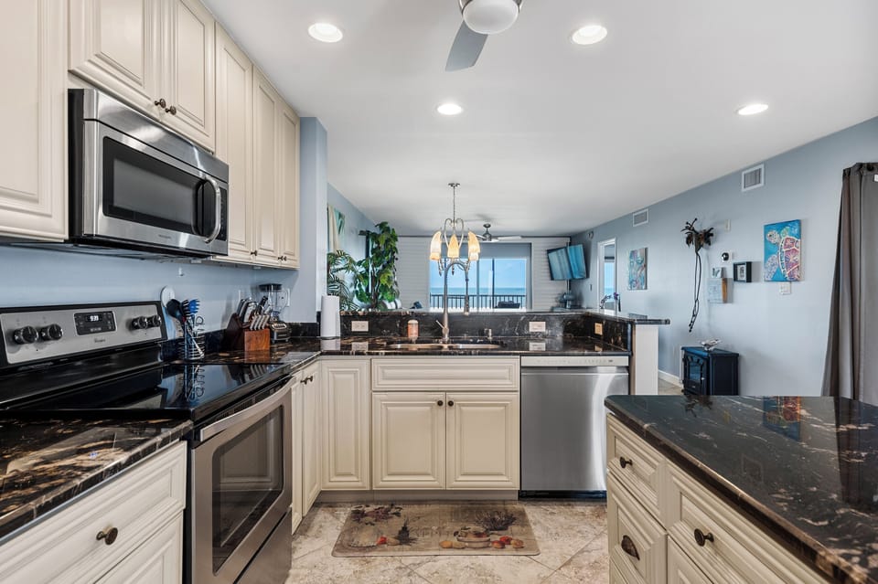 Full Kitchen w/Ocean View