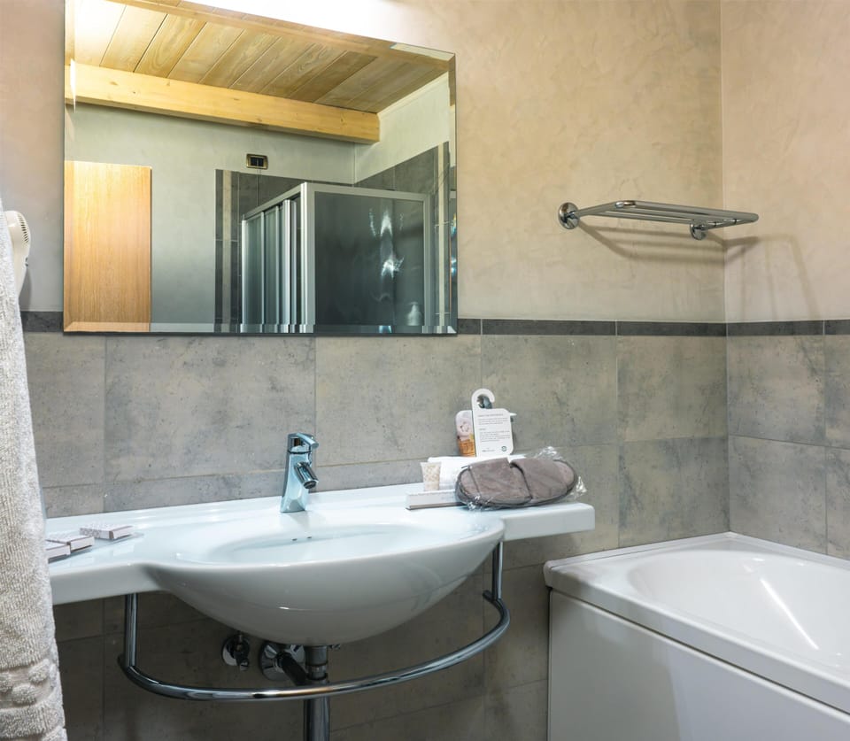 Free toiletries, hair dryer, bathrobes, bidet
