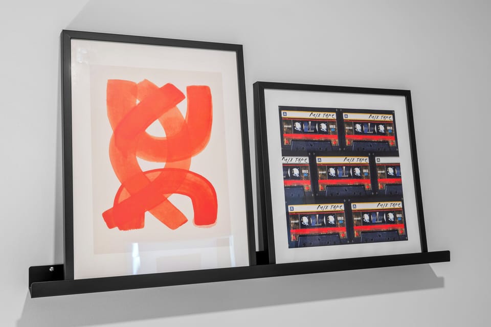 Modern artwork adding personality to the space