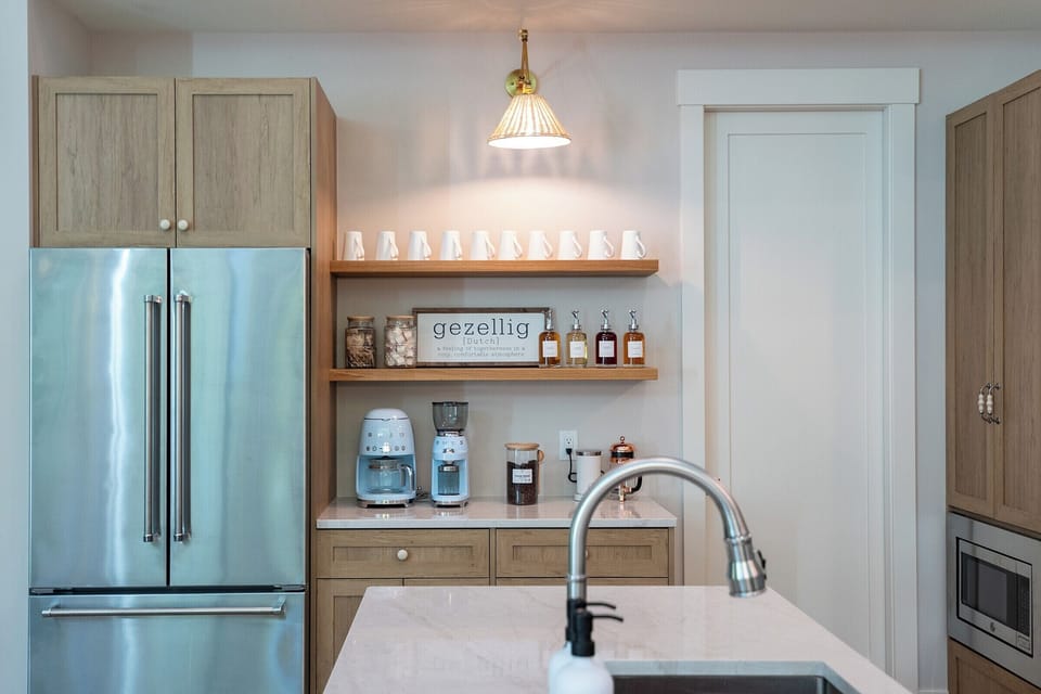 Your own in-home café, stocked for the perfect coffee or cup of tea.