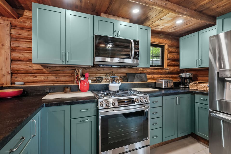 Fully stocked kitchen
