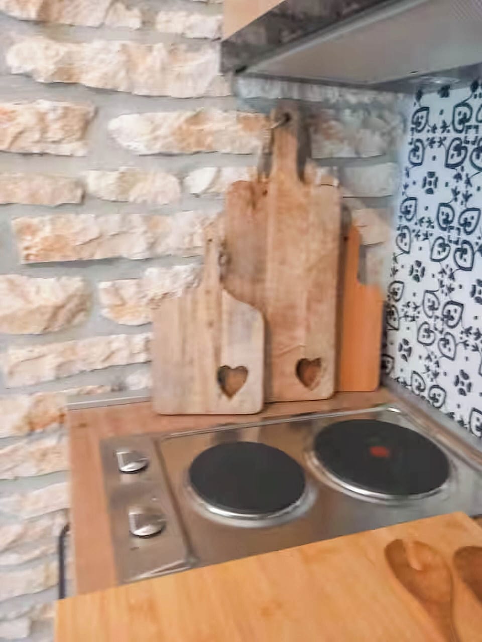 Apartment (A1) | Private kitchen | Fridge, stovetop, cookware/dishes/utensils, freezer