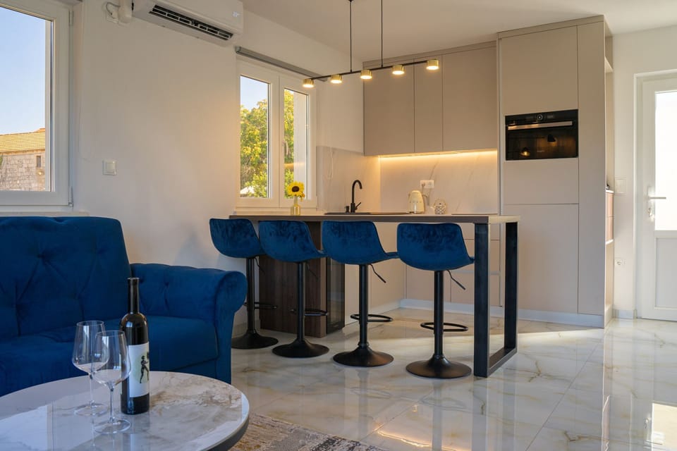 Apartment (A1) | Private kitchen | Fridge, oven, stovetop, electric kettle