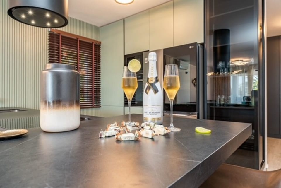 Villa | Private kitchen | Espresso maker, fridge, microwave, oven