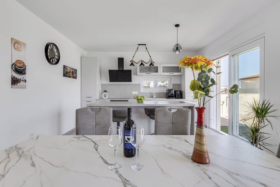 Villa | Private kitchen | Espresso maker, fridge, oven, stovetop