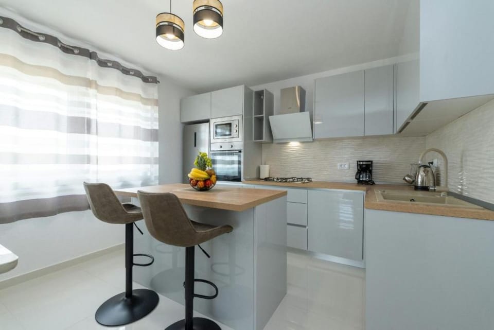Villa | Private kitchen | Espresso maker, fridge, microwave, oven