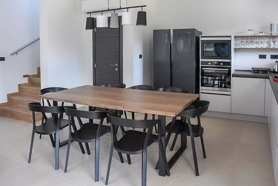 Villa | Private kitchen | Espresso maker, fridge, microwave, oven