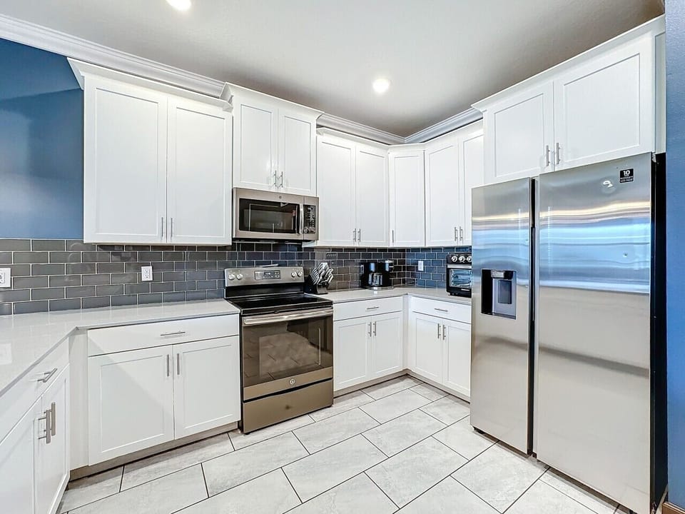 Luxury Kitchen with Stainless Steel Appliances