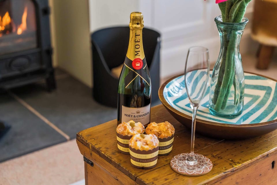 The beautiful living room will provide a cozy setting for you to relax in front of the log burner. This room features plenty of seating, a SMART TV and a sofa bed.